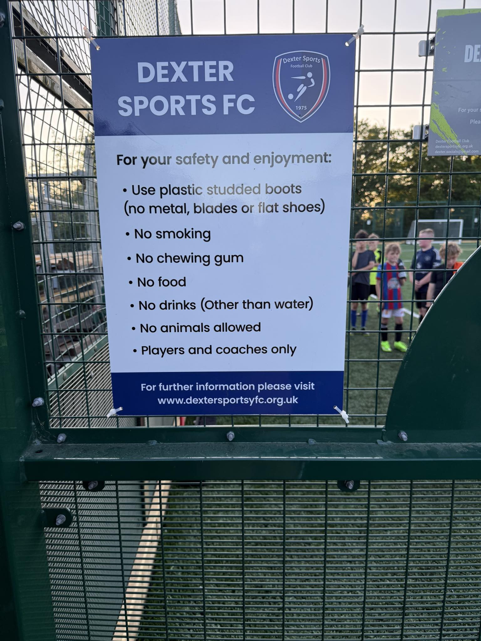 3G Pitch Notice